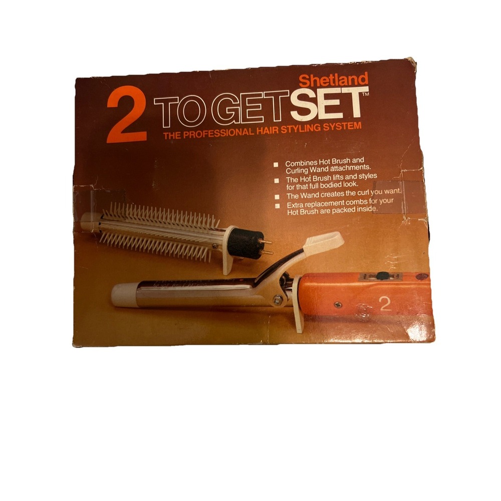 Vintage Shetland 2 To Get Set Hair‎ Styling System Model 973 Tested Works